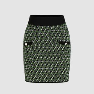 NWT Cider All Over Print Pearl Knitted Skirt